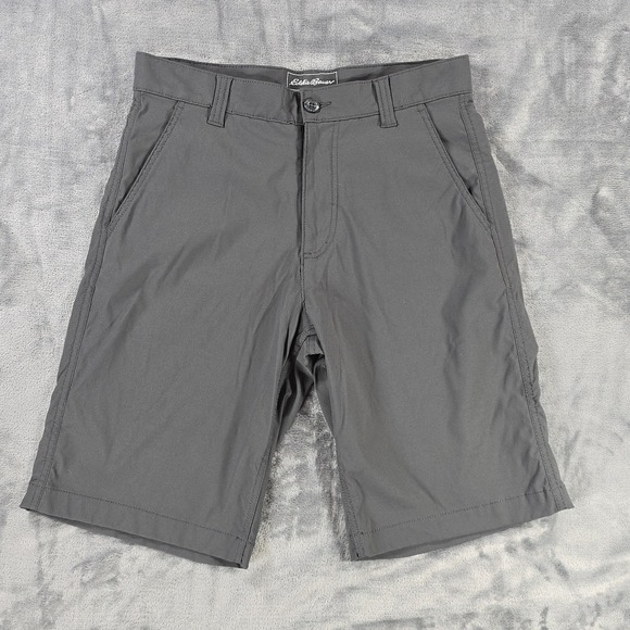 Eddie Bauer Travex Shorts Mens 30 Gray Nylon Stretch Hiking Outdoor Wicking - Picture 1 of 10